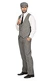 WILBERS & WILBERS 20er Jahre Peaky Blinders Anzug Schwarz-Weiß Lange Hose Weste Mütze...