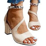 Damen-Sandalen Mit Absatz Damensandalen Sommer Elegant Und Bequem Angebote des Tages Heute, 20er...