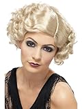 Smiffys 20er Flirty Flapper Perücke, Blond, Kurz und wellig