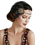BABEYOND 1920s Stirnband Feder Damen 20er Jahre Stil Flapper Showgirl Charleston Haarband Great...
