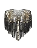 Coucoland 1920s Stola Damen Retro Schal Umschlagtücher Hochzeit Braut Schal Schulter Bedeckung für...