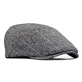 besbomig Schiebermütze Barret Flat Cap Schirmmütze für Herren Damen, Gatsby Newsboy Cap...