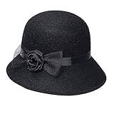 W WIDMANN MILANO Party Fashion 68577 - Hut Charleston aus Filz mit Hutband, schwarz, 20er & 30er...